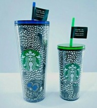 Starbucks 2020 Halloween Glow In The Dark Set 24oz Venti &amp; 12oz Tall Tumbler - £120.17 GBP