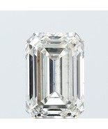 Lab Grown 3.51 Cts EMERALD Cut IGI Certified CVD Diamond H Color SI1 Cla... - $1,250.00