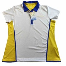 EP Pro Polo Womens Large Golf Shirt Tour Tech Short Sleeve Hokusai White... - $9.57