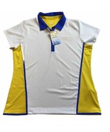 EP Pro Polo Womens Large Golf Shirt Tour Tech Short Sleeve Hokusai White... - £7.49 GBP