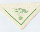 Hotel Bar Restaurante Terra Nostra Napkin Aeroporto de Santa Maria Azores - £19.88 GBP