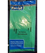 Set of 3 GREEN 54&quot; x 108&quot; Tablecloth Rectangle Plastic Party Table Covers - $12.16