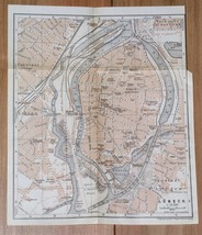 1925 Original Vintage Map Of Lubeck / Lübeck / SCHLESWIG-HOLSTEIN / Germany - £15.22 GBP