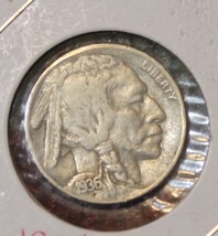 1936 Buffalo Nickel San Francisco Mint Mark in Fine Condition Copper/Nickel - $13.00
