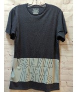 Calvin Klein Jeans Brand  Spellout  Boys XL 18-20 t-shirt heathered blue... - £7.88 GBP