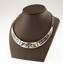 KD Signed Sterling Silver Hopi Necklace 18&quot; Long 35.9gr - £535.16 GBP