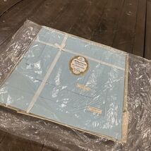 May Company Irish Linen Lt Blue Napkins Tablecloth Set Blue NOS Vtg - $49.49