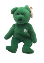 TY Beanie Babie Green Erin Irish Bear 8 inches DOB 3/17/1997 - $7.95