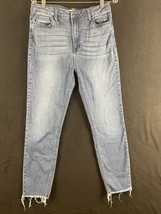 Cello Womens Jeans Size 13 Blue  Distressed Ankle - £8.95 GBP