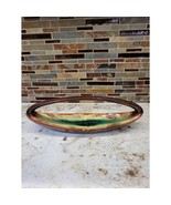 Vintage CCC Canada Drip Glaze Pottery Basket Centerpiece Mid Century Ele... - $77.00