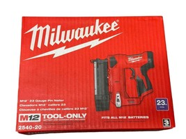 NEW Genuine Milwaukee M12 23 Gauge Pin Nailer Gun 2540-20 Tool Only - $188.09