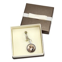 Tibetan Mastiff. Keyring, keychain with box for dog lovers. Photo jewellery. Men - £15.63 GBP