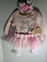 Baby Essential Valentines Day, 4 Pc Infant Girl&#39;s Size 3 Months Outfit, - £29.65 GBP