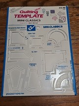 Vintage EZ Quilting Template Mini Classics #9301 1991 By Marti Michell NIP - $14.80