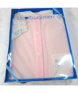 New Heartwarmers newborn pajama romper girls sz newborn pink 80s 90s USA... - $22.00