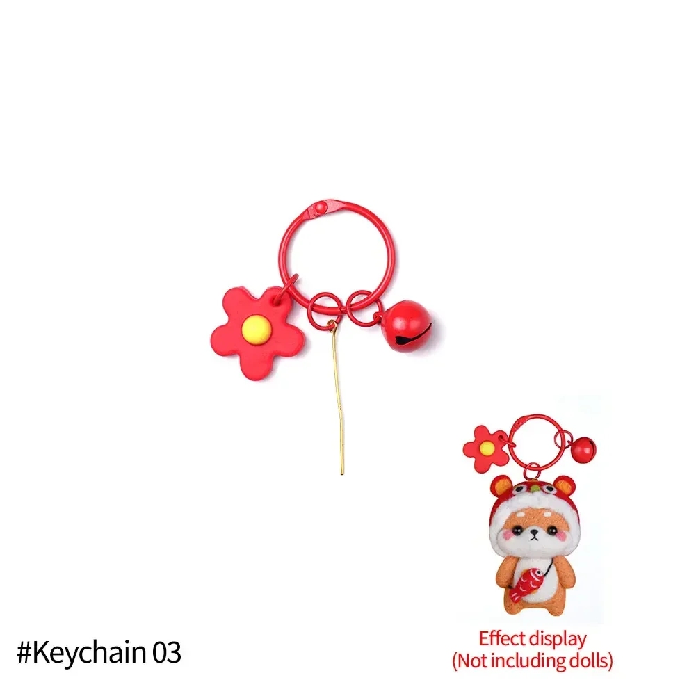 Cute Wool Felting Package Material Animal Handmade Toy Non-Finished -Key... - €1,60 EUR