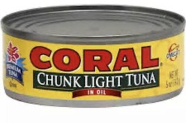 Coral Chunk Light Tuna In Oil 5 Oz. (Pack Of 36) - £142.43 GBP