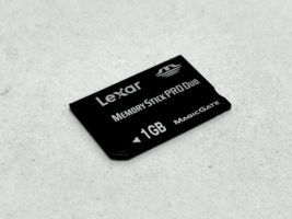 Lexar 1GB Memory Stick Pro Duo Genuine Memory Card For Sony Camera / PSP - £7.90 GBP