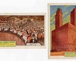 Morrison Hotel And Terrace Garden Chicago Postcards - $17.82