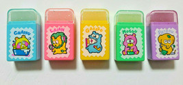 Animal Eraser with Case 5 pieces Translucent Old Retro Cute - $44.53