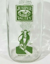 Juniper Valley Organic Milk Bottle 32 oz Roxbury, New York 1qt - £10.11 GBP