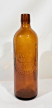 Vtg 1886 The Duffy Malt Whiskey Company Embossed Dark Amber Bottle Advertising - £24.42 GBP