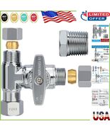 Lead-Free Brass Angle Stop Add-A-Tee Valve for TOTO Bidet &amp; Sprayer - $47.54 CAD