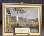 VINTAGE ADVERTISING THERMOMETER Metal FRAME 4.5”x5.5” Perryville MO Pfei... - $64.35