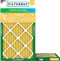 Filterbuy 15X25X1 Air Filter Merv 11, Actual Size: 14.50 X 24.50 X 0.75 ... - $47.94