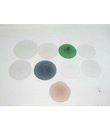 Tumbled Glass Large Round Blue Pink Sea Green 48471 - £17.67 GBP