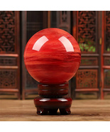 Red Crystal, Wealth, Popularity, Good Luck, Crystal Ball, Healing Aura, ... - £283.08 GBP