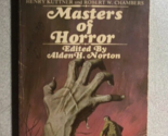MASTERS OF HORROR edited by Alden H. Norton (1968) Berkley horror paperback - $12.86