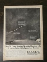 Vintage 1961 Air Force Douglas Skybolt Space Age Defense Full Page Origi... - $6.64