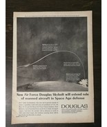 Vintage 1961 Air Force Douglas Skybolt Space Age Defense Full Page Origi... - £5.22 GBP