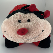 Pillow Pets Ladybug Plush Stuffed Animal 18x16 Red Black Full Size Gentl... - £15.44 GBP