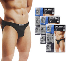 Men&#39;s Cotton Stretch Bikini Briefs Knitted Breathable Underwear Pack of 12 - $29.61+