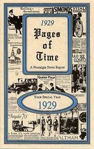 Pages of Time - 1929 (A Nostalgia News Report) [Unknown Binding] Staff - £7.32 GBP