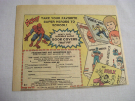 1976  Color Ad Marvel Super Hero Book Covers Spider-Man, Hulk, Captain A... - $7.99