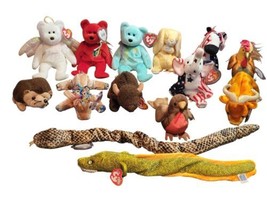 Lot of 14 Ty Beanie Babies Zodiac, Animals, and Rare Collectibles - $942.26 MXN