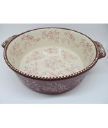 Temp-Tations by Tara Floral Lace 2 qt Round Ovenware baker dish &amp; Lid Plate - $30.00