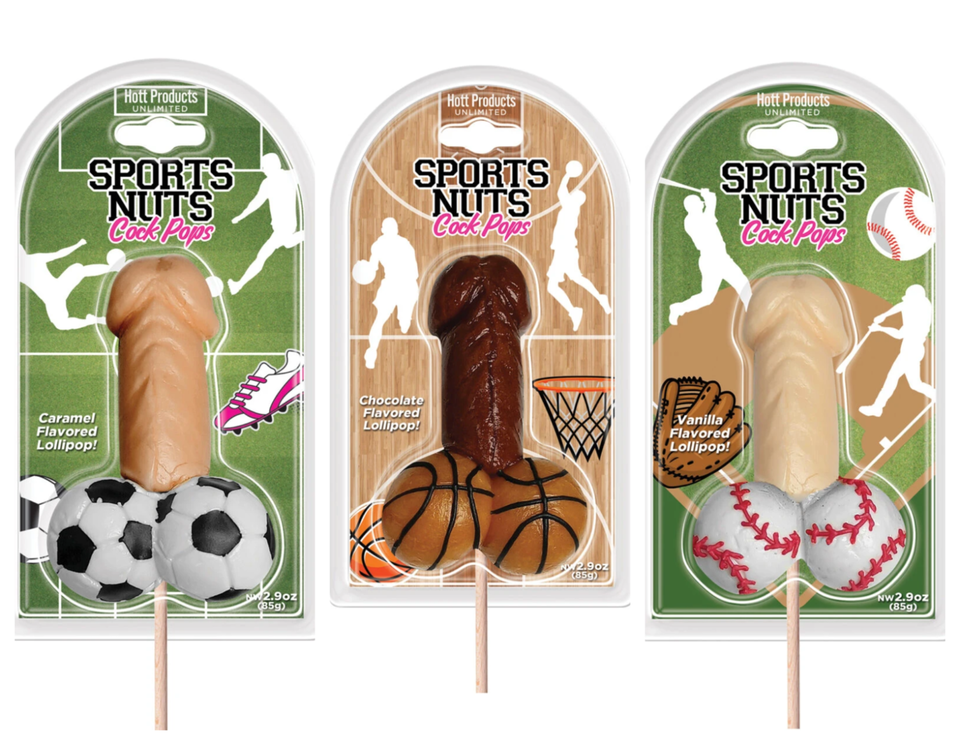 PENIS SPORTS NUTS COCK POPS LOLLIPOP CANDIES GAG GIFTS - $12.99