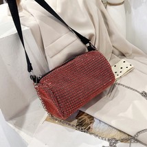 Fashion Glitter Handbag Female Portable  Chain Shoulder Bag Rhinestone Lady Fash - £13.57 GBP