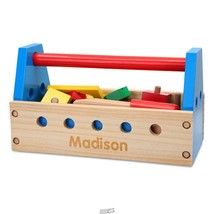 The Child&#39;s Own Wooden Take Along Toolbox Personalized with PRI - £18.78 GBP