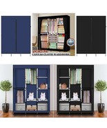 Closet Storage Organizer Rack Clothes Wardrobe Portable Zippered Shelves... - $45.97 CAD