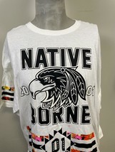 NATIVE FLORA BLEACH WHITE Men&#39;s SHORT SLEEVE WHITE  T-Shirt NB-000059-02... - £13.71 GBP