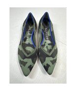 Rothy&#39;s Olive Green Camo Knit The Point Recycled Material Ballet Flats S... - $49.95