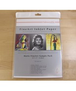 Hahnemuhle Matte FineArt Sample Pack Photo Paper 16 Sheets Rag Bamboo Et... - $495.96 MXN