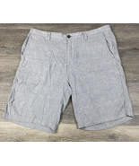 Tommy Bahama Men&#39;s Linen/Cotton Chino Shorts Men’s 36 Gray Stripe - £19.65 GBP