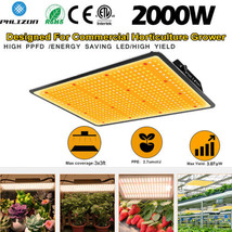 Phlizon 2000W Grow Light Full Spectrum LM281B LED Plants Hydrop Veg Flower seed - £118.29 GBP