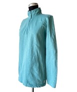Orvis Turquoise Cotton 1/4 Zip Pullover Sweatshirt Top w/Pockets - Women... - $722.54 MXN